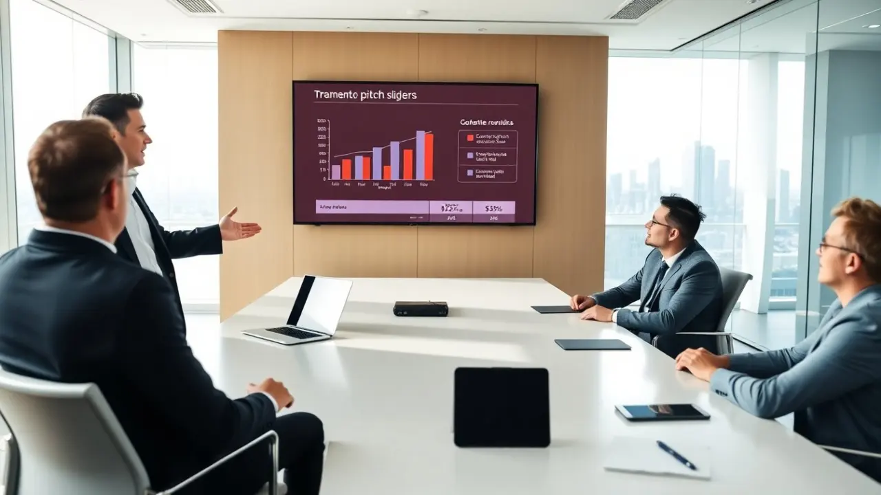 pitch deck financial slide